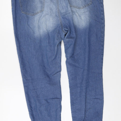 TU Womens Blue Polyester Skinny Jeans Size 20 L29 in Regular