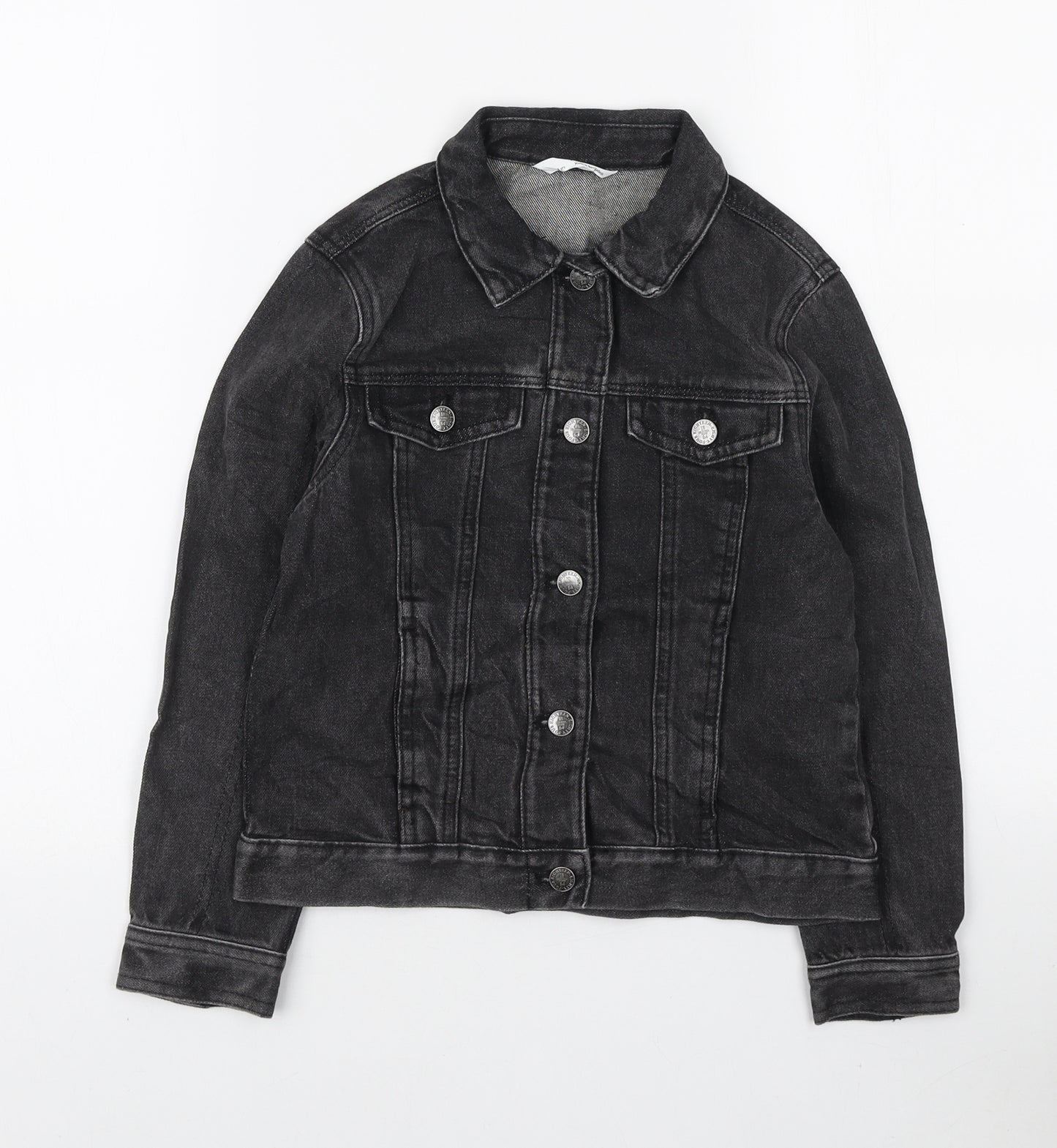 Marks and Spencer Boys Black Jacket Size 8-9 Years Button