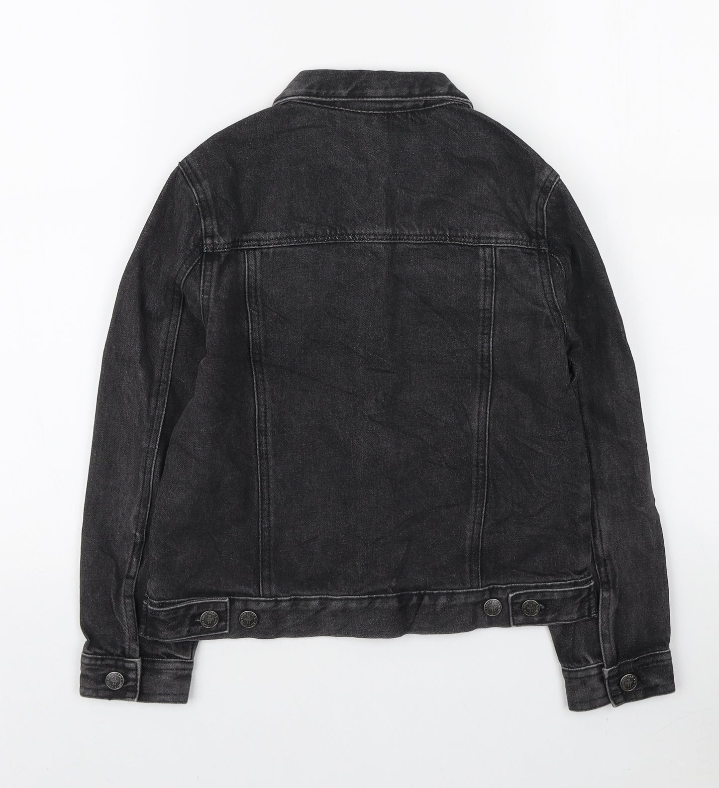 Marks and Spencer Boys Black Jacket Size 8-9 Years Button