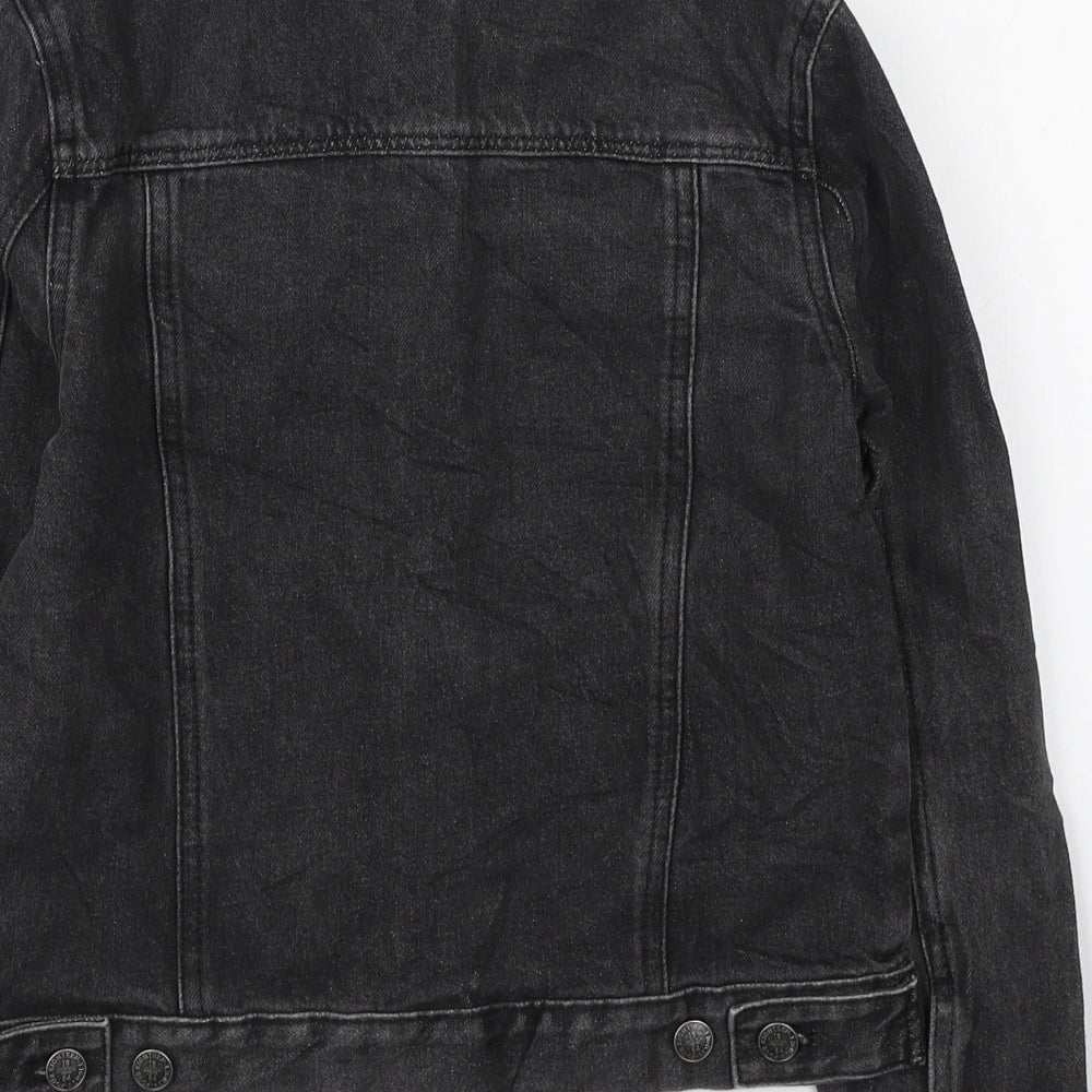 Marks and Spencer Boys Black Jacket Size 8-9 Years Button