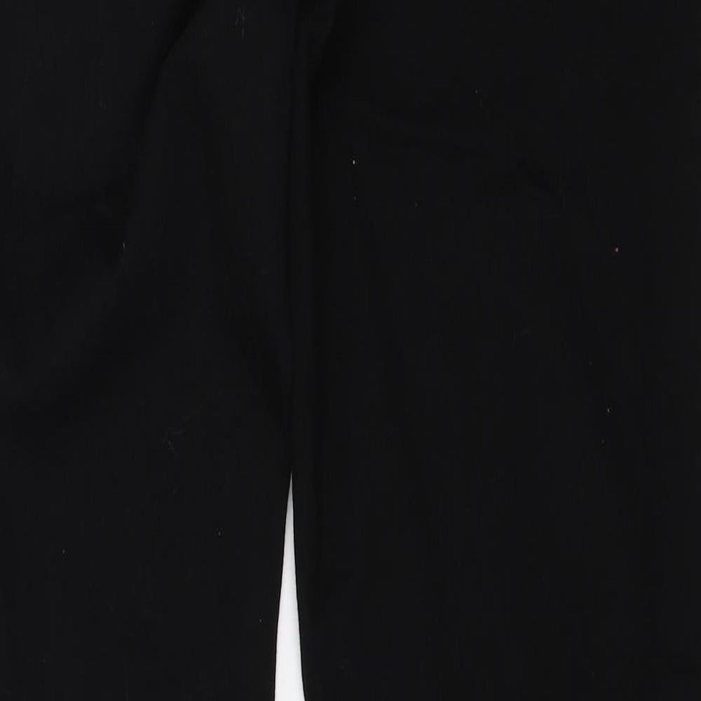 JACK & JONES Mens Black Cotton Straight Jeans Size 34 in L34 in Regular Zip