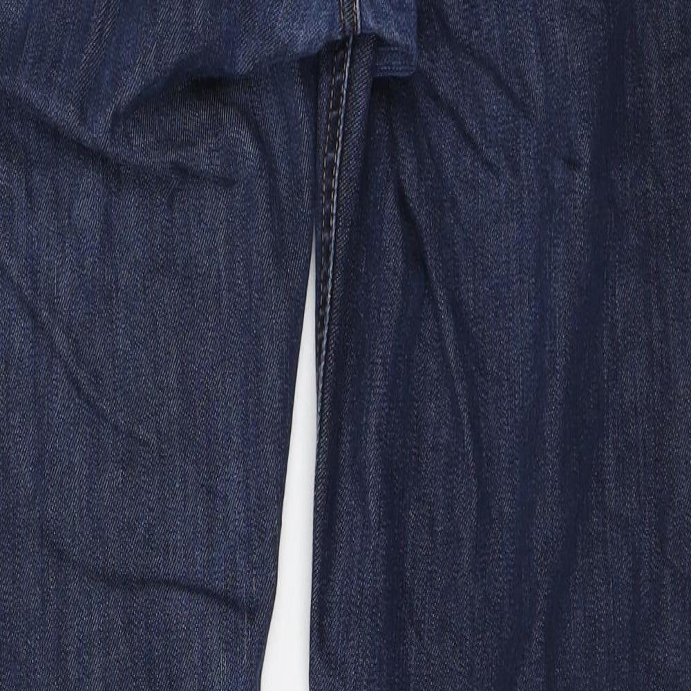 Signature by Levi Strauss & Co. Mens Blue Polyester Straight Jeans Size 32 in L32 in Regular Zip
