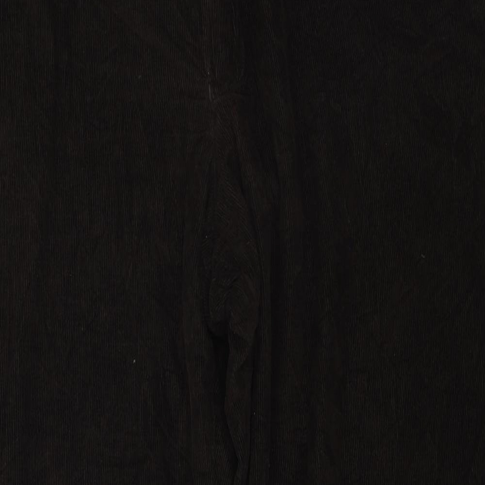 Marks and Spencer Mens Brown Cotton Chino Trousers Size 42 in L32 in Regular Zip