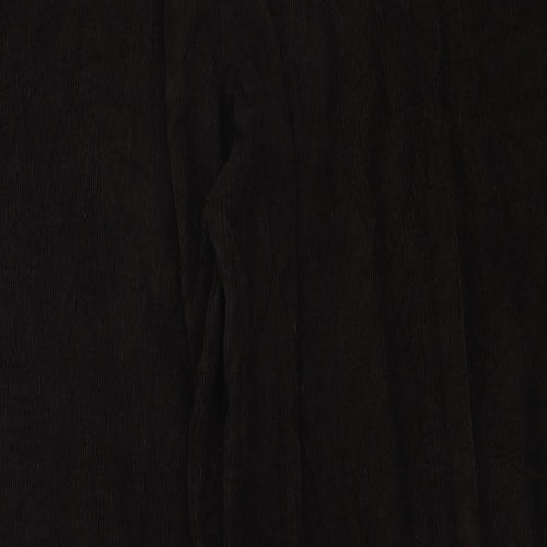 Marks and Spencer Mens Brown Cotton Chino Trousers Size 42 in L32 in Regular Zip