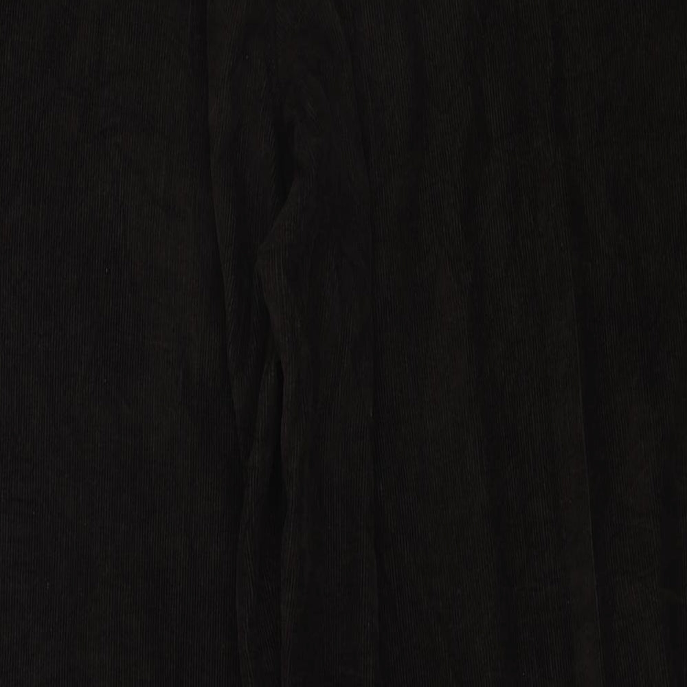 Marks and Spencer Mens Brown Cotton Chino Trousers Size 42 in L32 in Regular Zip