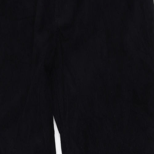 Marks and Spencer Mens Blue Cotton Straight Jeans Size 42 in L33 in Regular Zip
