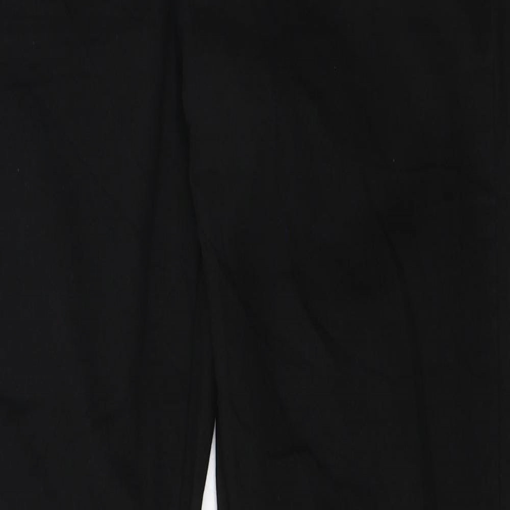 Denim & Co. Womens Black Polyester Skinny Jeans Size 14 L28 in Regular Zip
