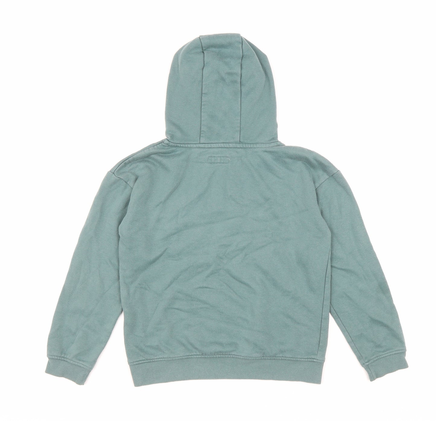 Primark Girls Green Cotton Pullover Hoodie Size 9-10 Years Pullover - Grateful
