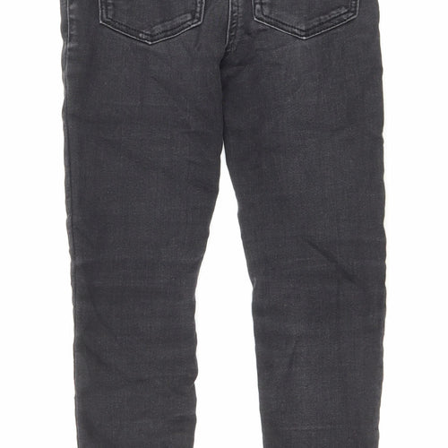 TU Boys Black Cotton Skinny Jeans Size 9 Months Regular Zip