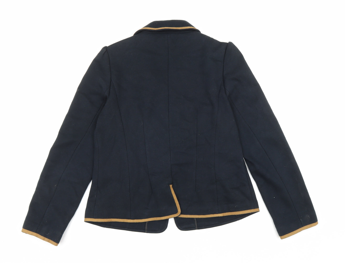 NEXT Womens Blue Cotton Jacket Blazer Size 16