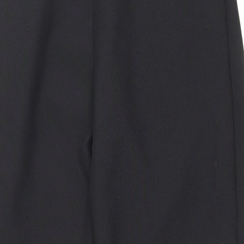 Preworn Womens Black Polyester Carrot Trousers Size 10 L24 in Regular Drawstring