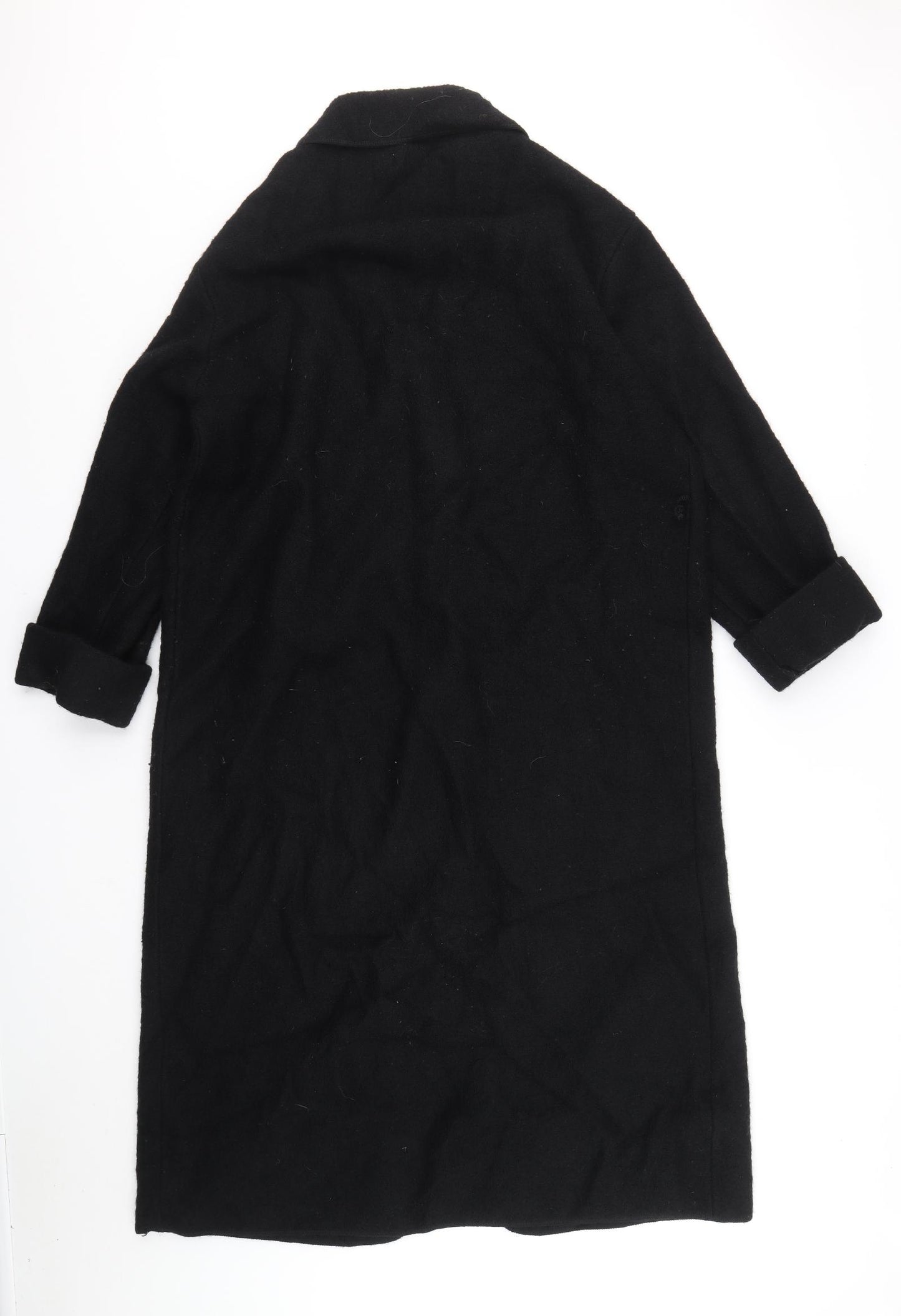 Jessica Holbrook Womens Black Overcoat Coat Size L Button