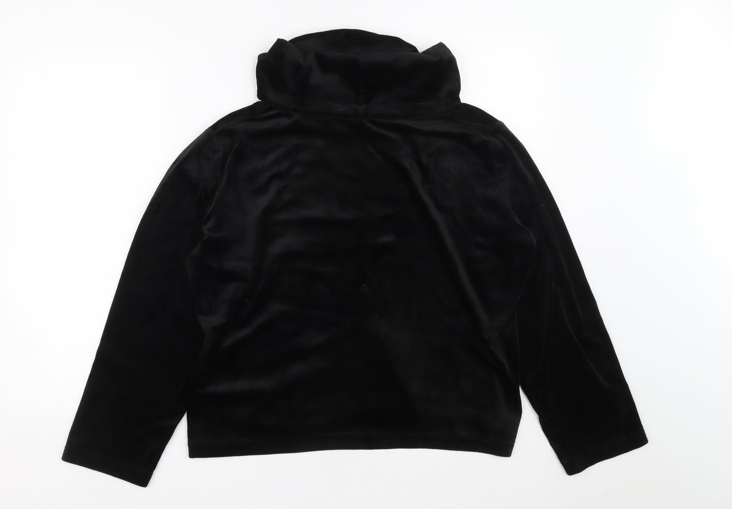 Indigo Sky Womens Black Polyester Pullover Sweatshirt Size L Pullover - Crown