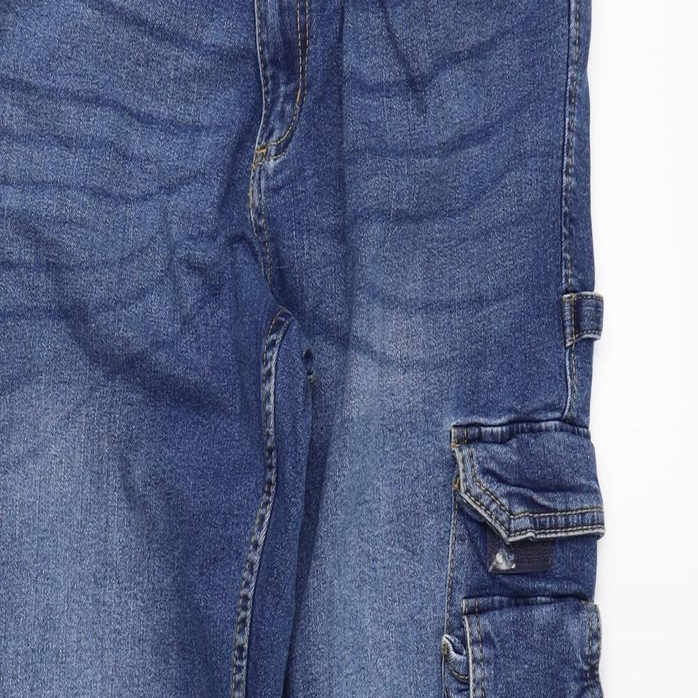 Parkside Mens Blue Cotton Straight Jeans Size 36 in L32 in Regular Button