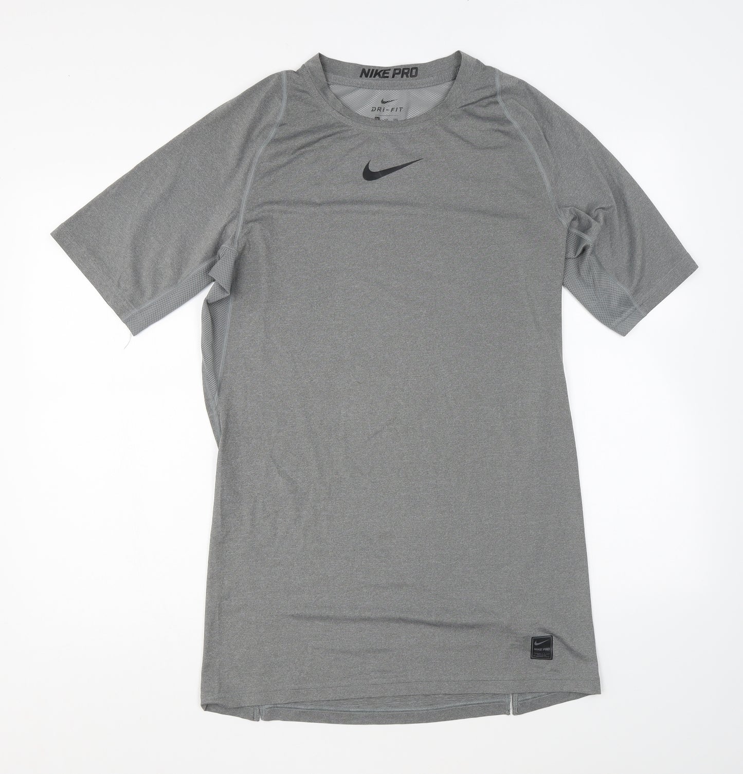 Nike Mens Grey Polyester Basic T-Shirt Size 2XL Round Neck Pullover