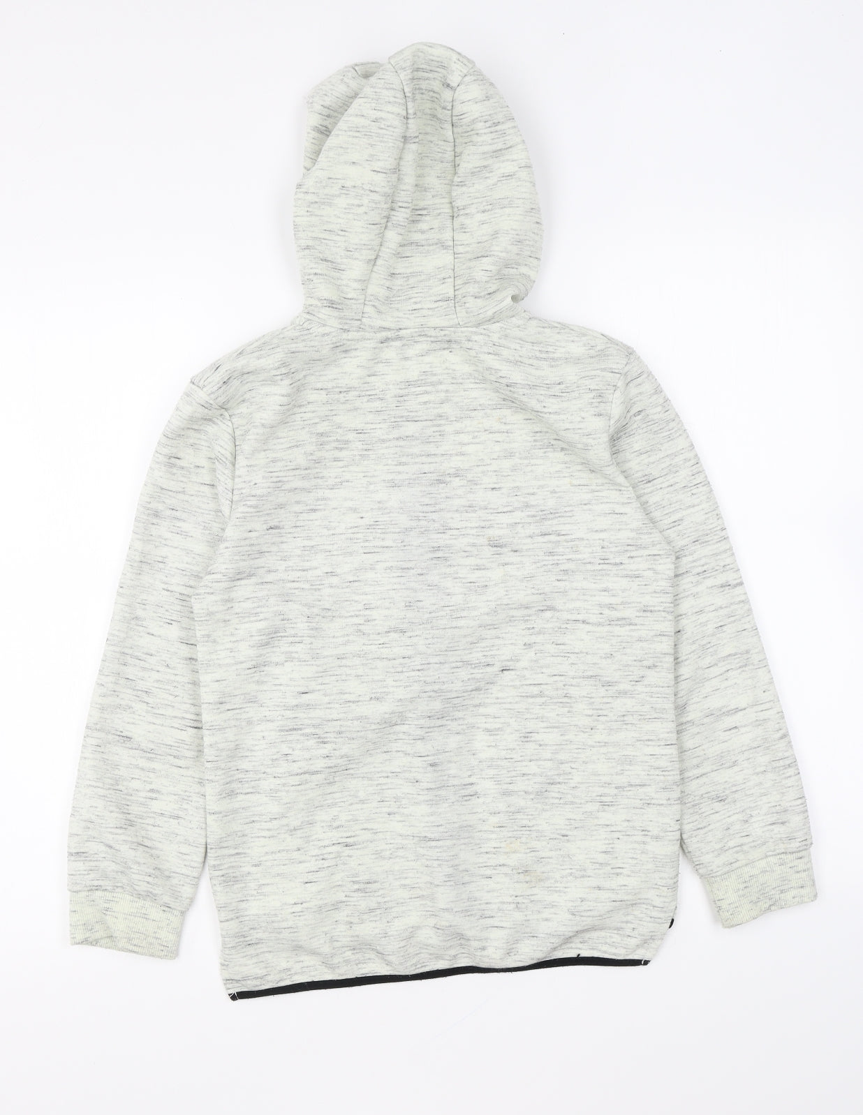 Primark Boys Grey Polyester Full Zip Hoodie Size 10-11 Years Zip