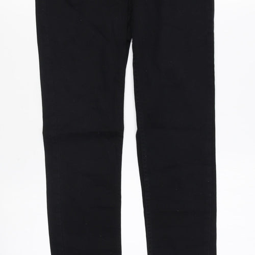 H&M Womens Black Cotton Skinny Jeans Size 6 L29 in Regular Zip
