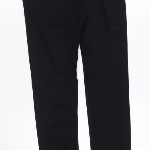 H&M Womens Black Cotton Skinny Jeans Size 6 L29 in Regular Zip