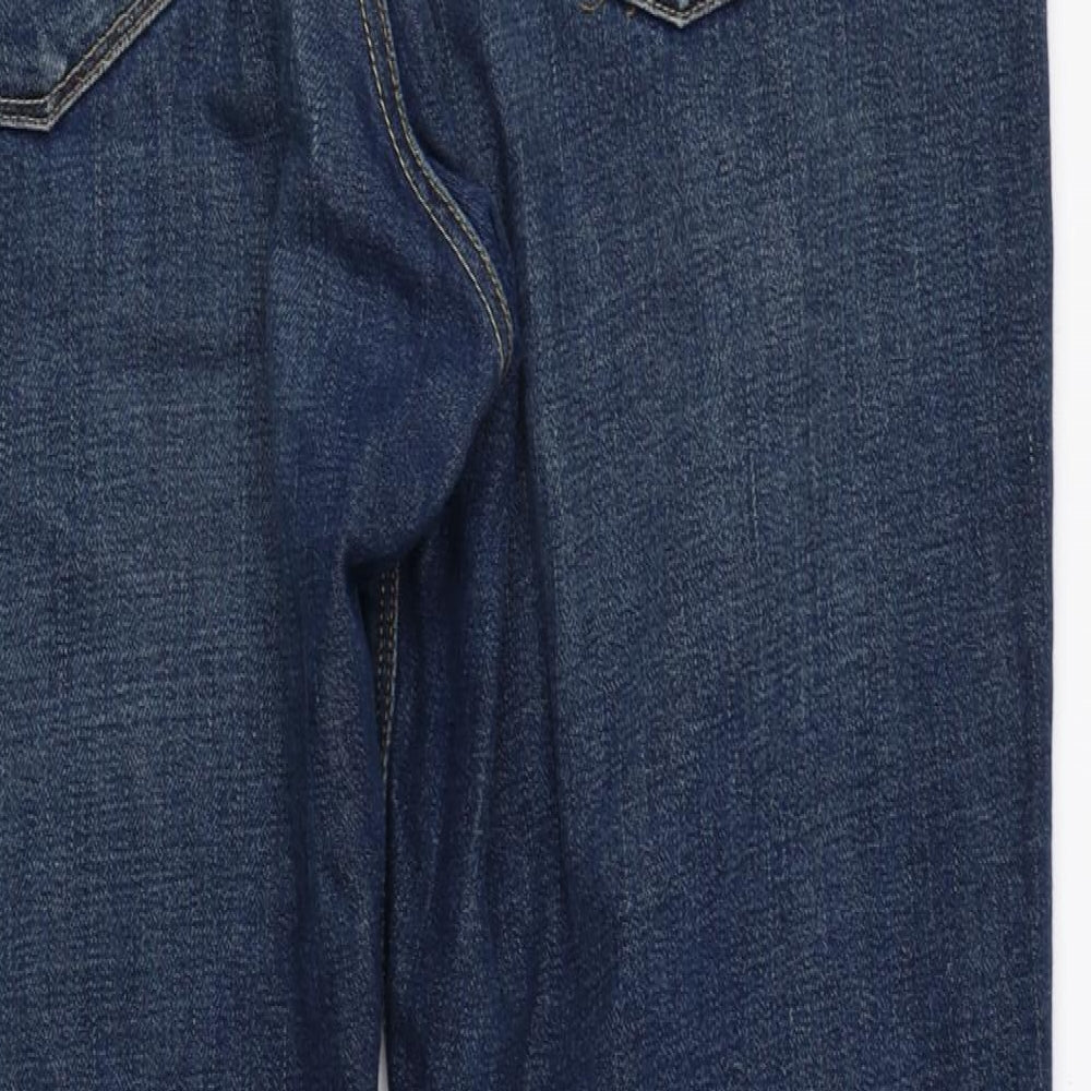 Tommy Hilfiger Mens Blue Cotton Straight Jeans Size 36 in L34 in Regular Zip