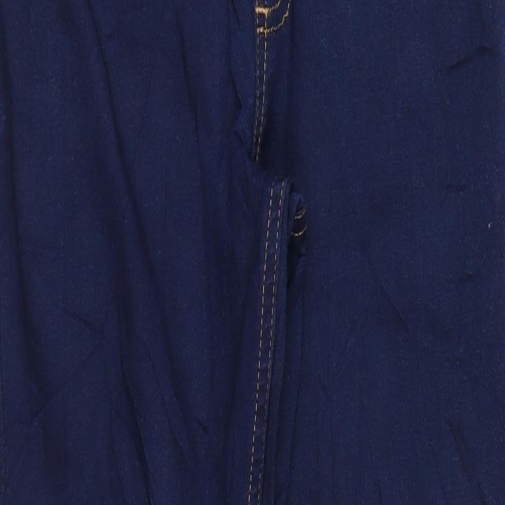Marks and Spencer Womens Blue Cotton Jegging Leggings Size 8 L27 in