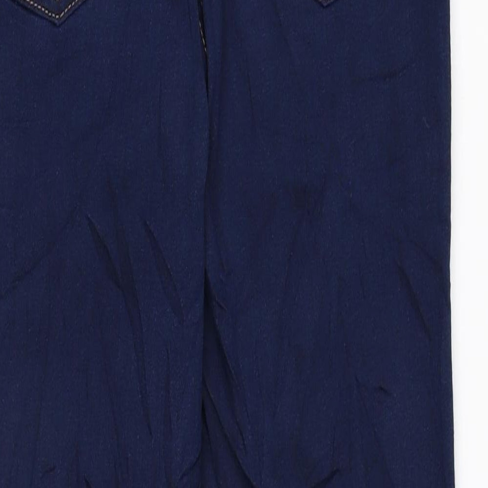 Marks and Spencer Womens Blue Cotton Jegging Leggings Size 8 L27 in