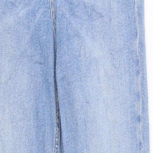 Topshop Womens Blue Cotton Skinny Jeans Size 26 in L32 in Regular Zip