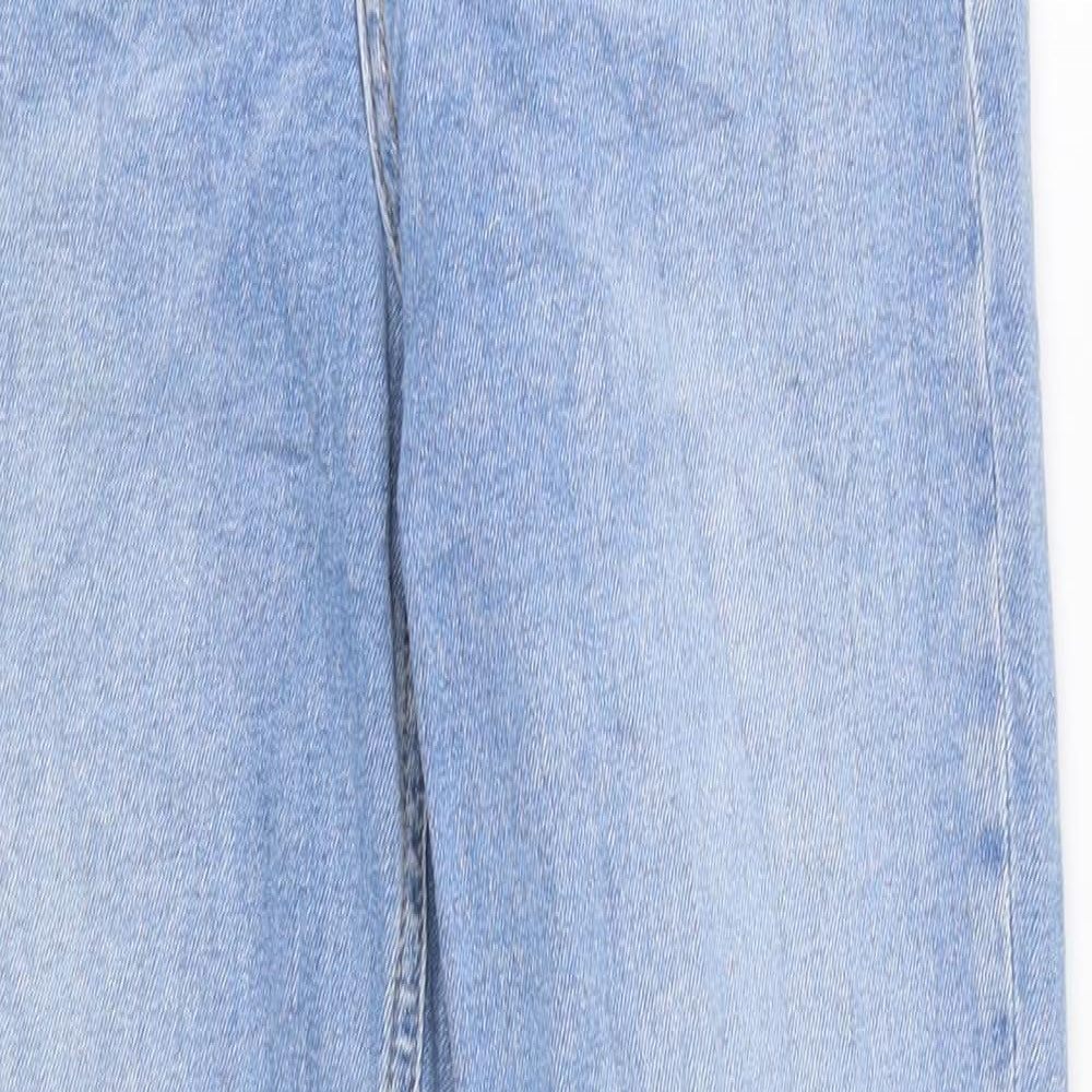 Topshop Womens Blue Cotton Skinny Jeans Size 26 in L32 in Regular Zip