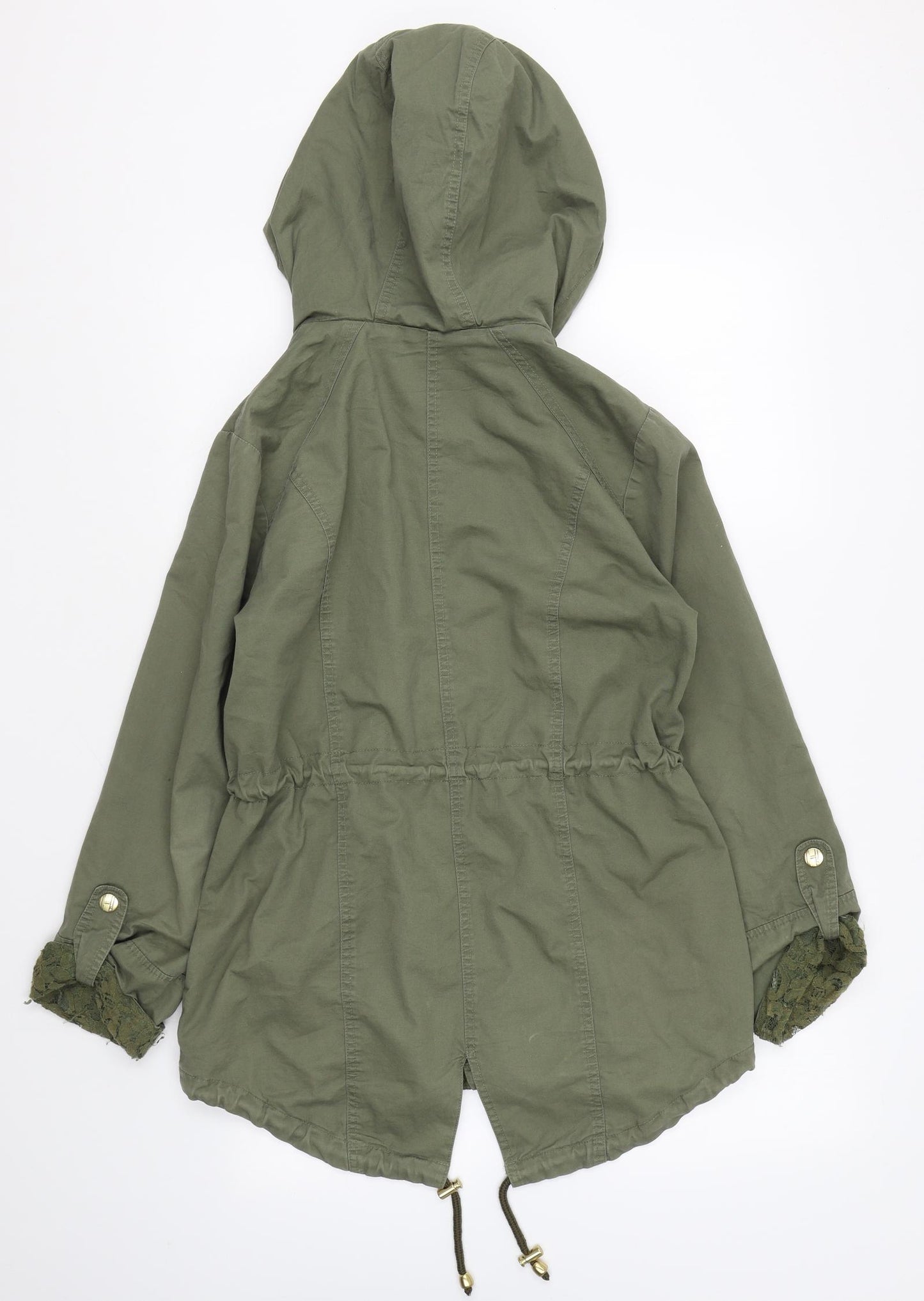 Henry Holland Womens Green Jacket Coat Size 10 Zip