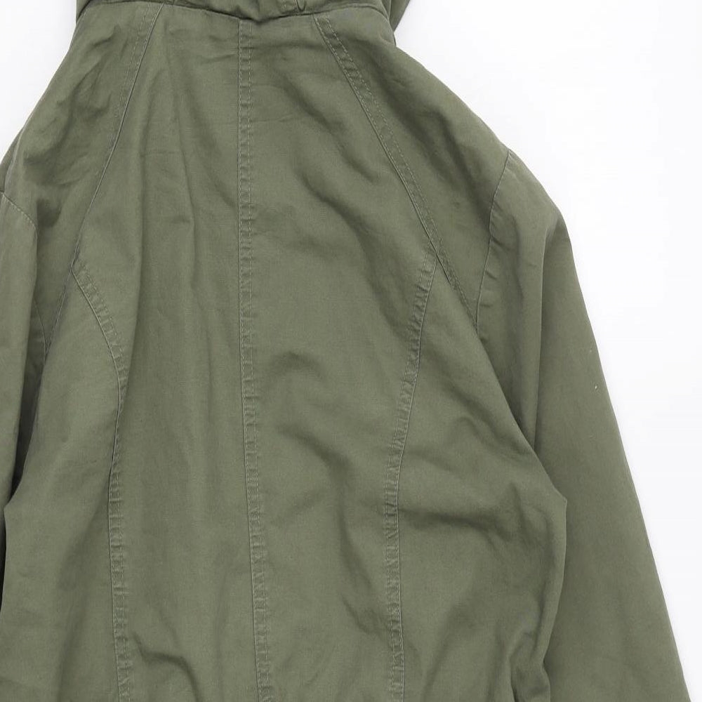 Henry Holland Womens Green Jacket Coat Size 10 Zip