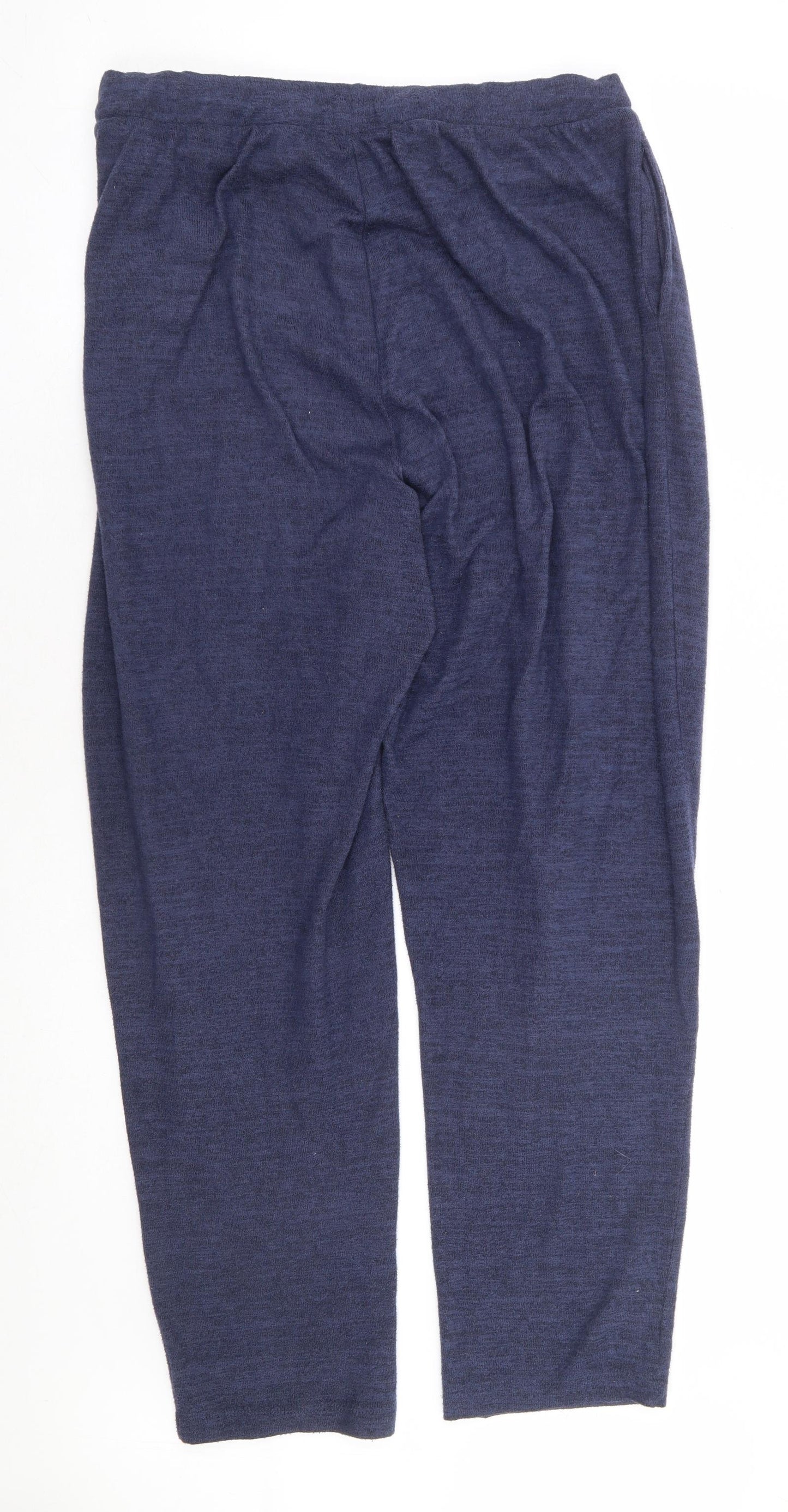 F&F Womens Blue Polyester Jogger Trousers Size 16 L29 in Regular Drawstring - Lounge Pant