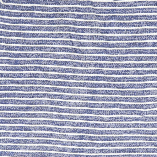 Anthology Womens Blue Striped Cotton Pullover Sweatshirt Size 20 Pullover