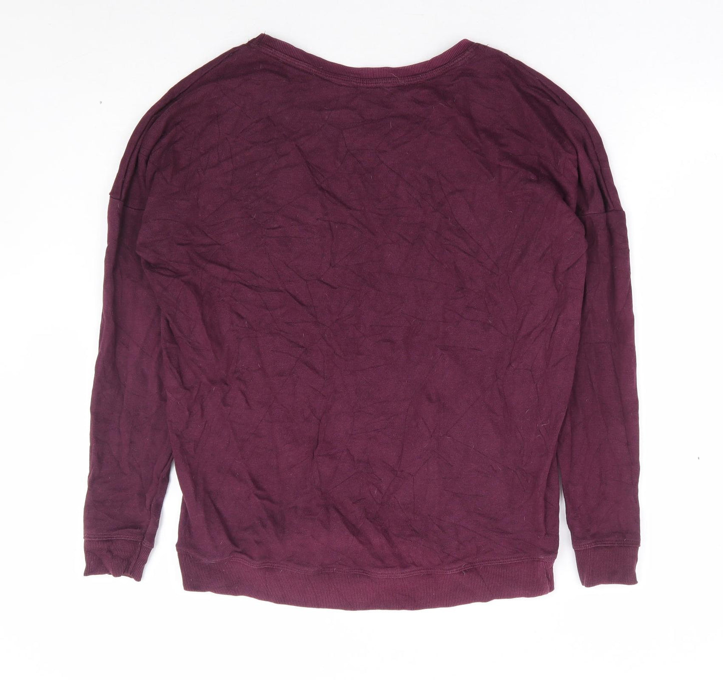New Look Womens Purple Cotton Pullover Sweatshirt Size 10 Pullover - Harry Potter Hogwarts