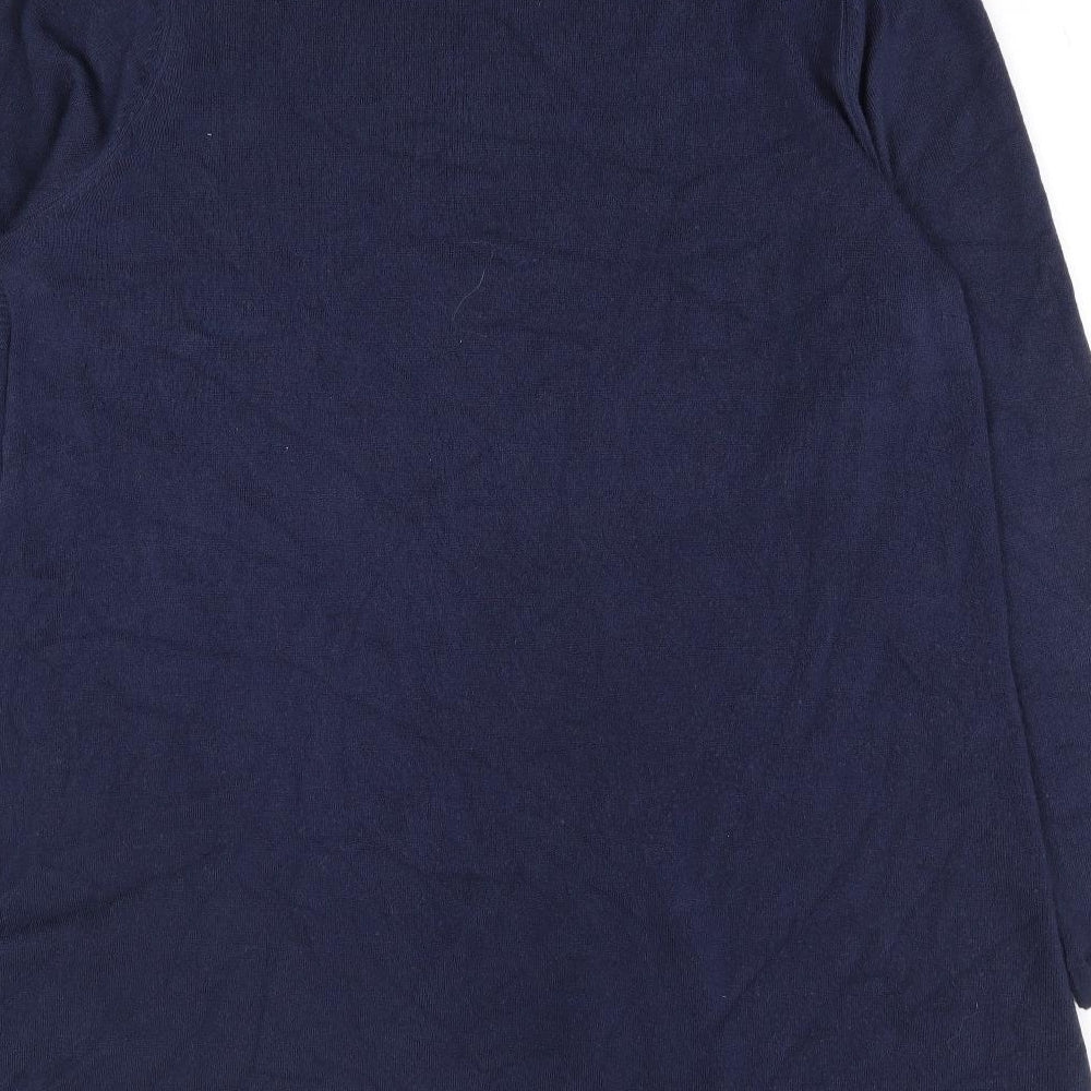 Primark Womens Blue Acrylic Jumper Dress Size 20 Round Neck Pullover