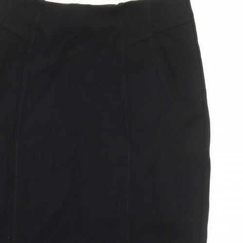 Preworn Womens Black Polyester Straight & Pencil Skirt Size 30 in