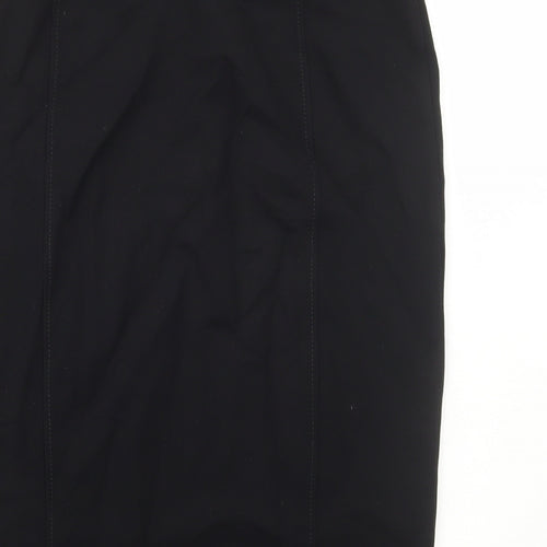 Preworn Womens Black Polyester Straight & Pencil Skirt Size 30 in