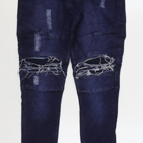 Other Mens Blue Cotton Skinny Jeans Size 30 in L33 in Regular Zip