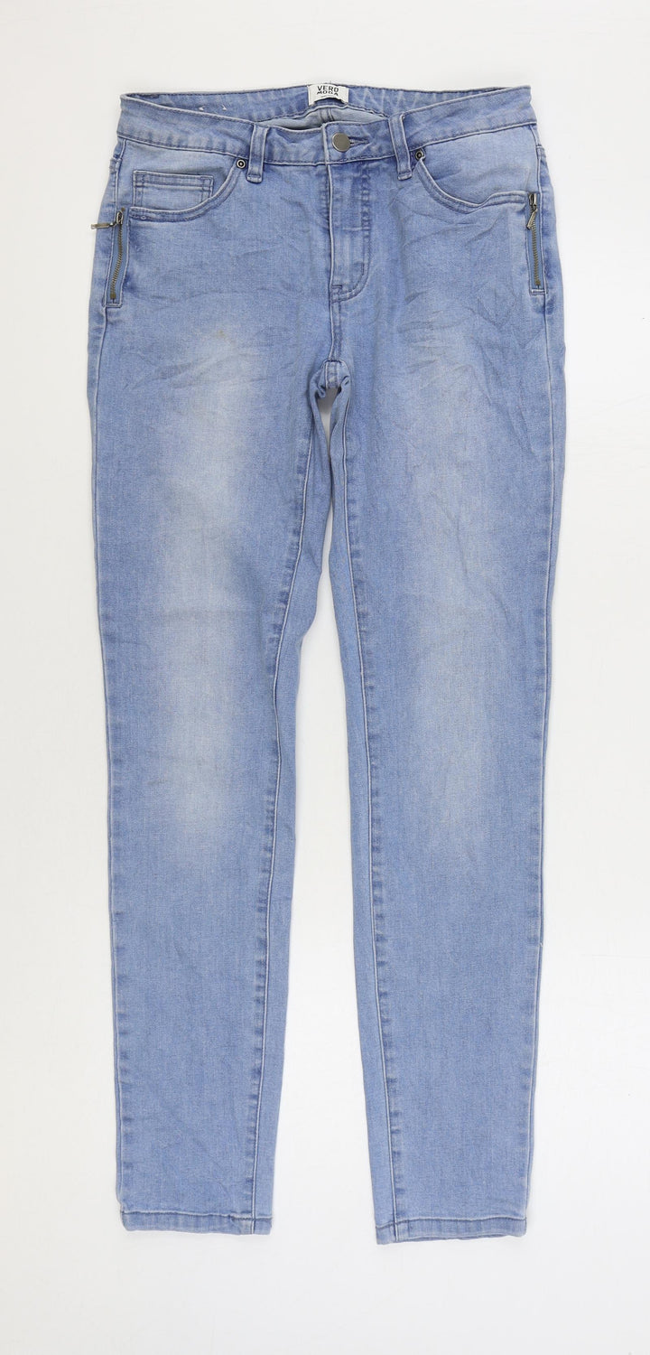 VERO MODA Mens Blue Cotton Skinny Jeans Size 29 in L32 in Regular Zip