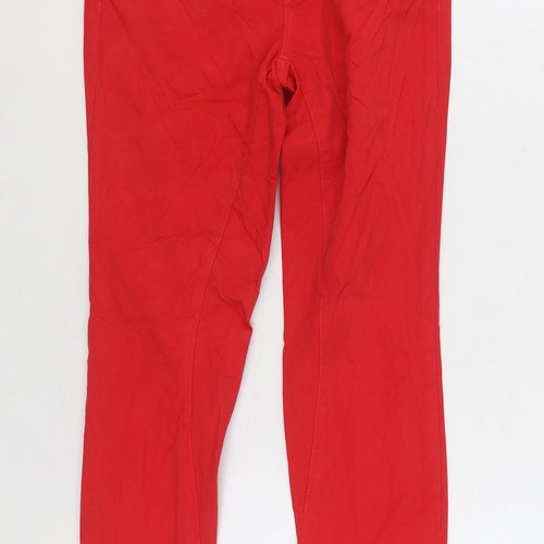 JBrand Womens Red Cotton Skinny Jeans Size 26 in L28 in Regular Zip