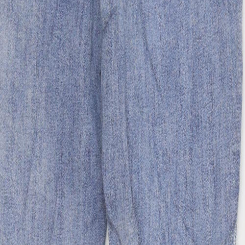 H&M Womens Blue Cotton Skinny Jeans Size 10 L29 in Regular Zip