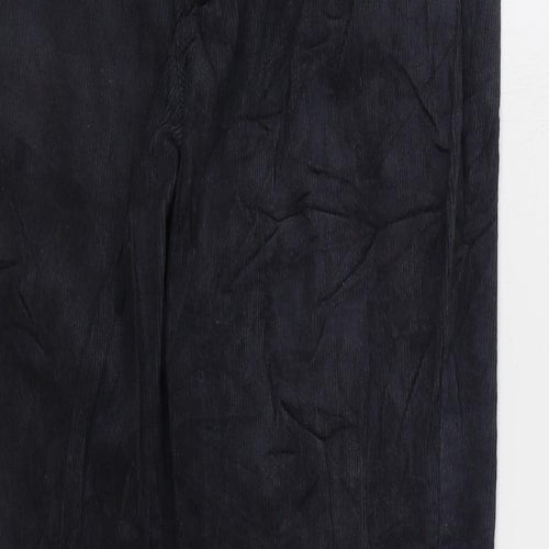 TU Womens Grey Cotton Trousers Size 30 in L32 in Regular Zip