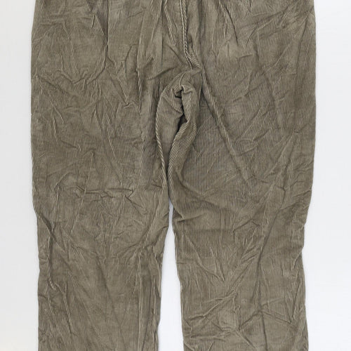 Marks and Spencer Mens Beige Cotton Trousers Size 34 in L29 in Regular Zip