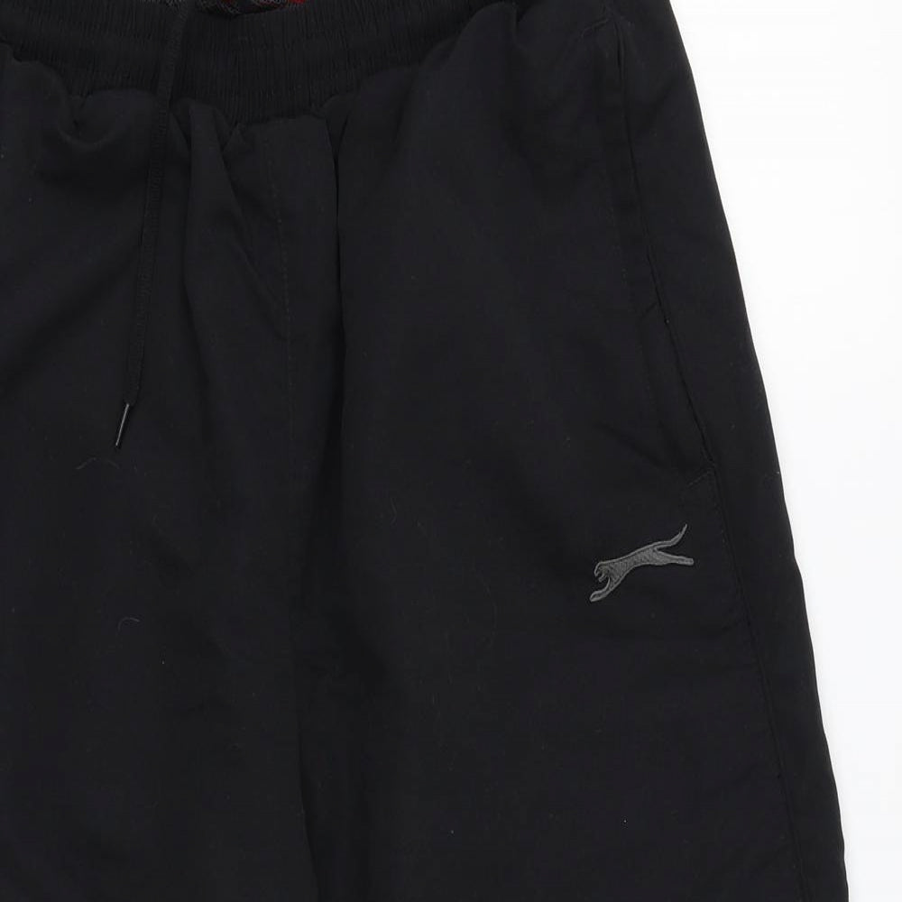 Slazenger Mens Black Polyester Sweat Shorts Size M L14 in Regular
