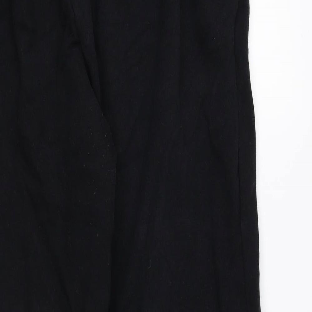 Tala Womens Black Cotton Jogger Trousers Size L L25 in Regular Drawstring