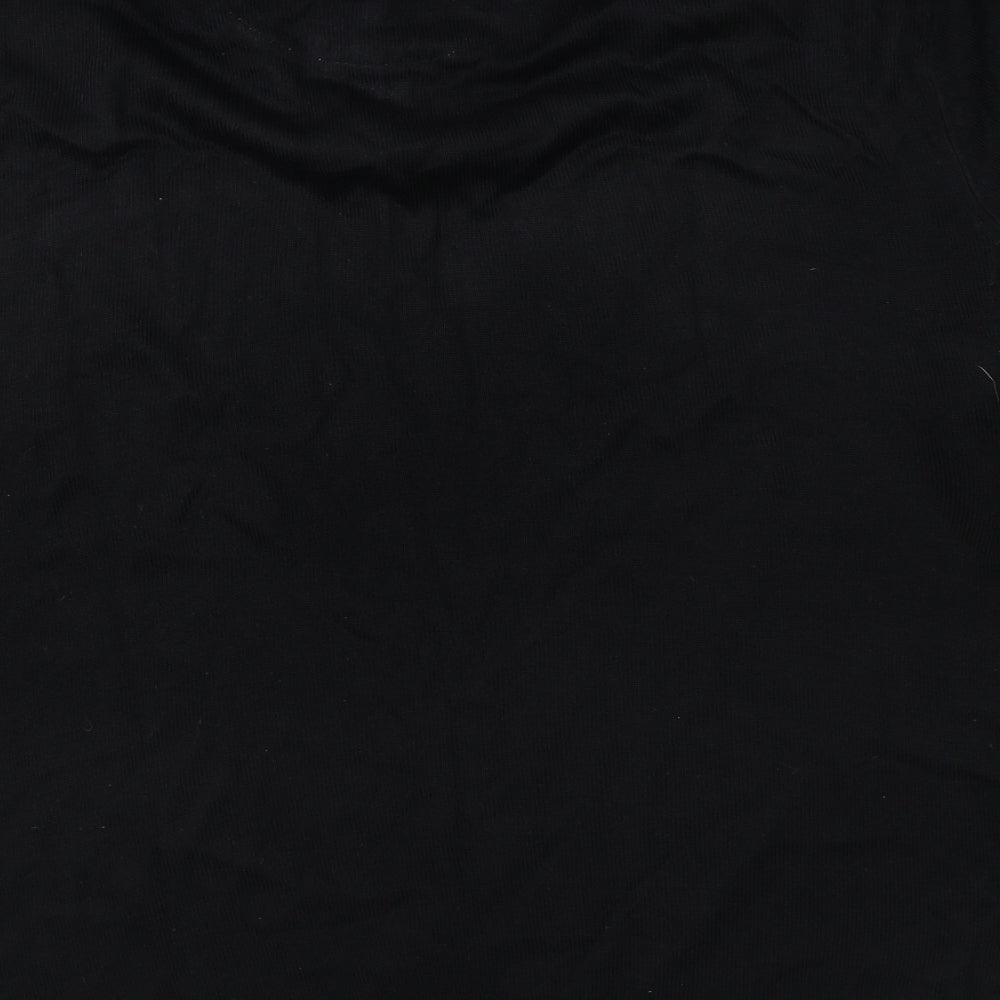 Pierre Cardin Mens Black Collared Acrylic Pullover Jumper Size 2XL