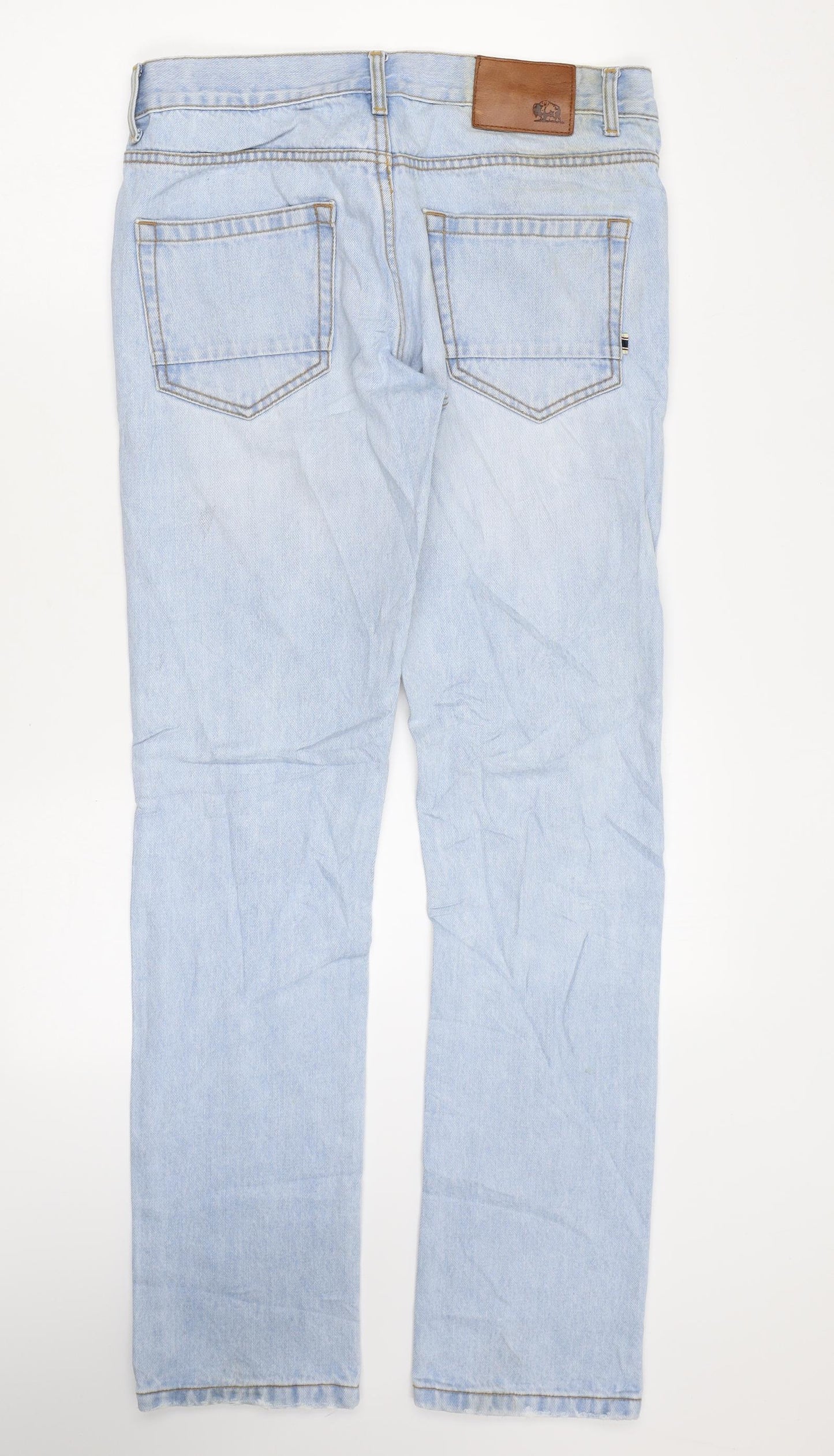 Bellfield Womens Blue Cotton Skinny Jeans Size 30 in L31 in Regular Zip