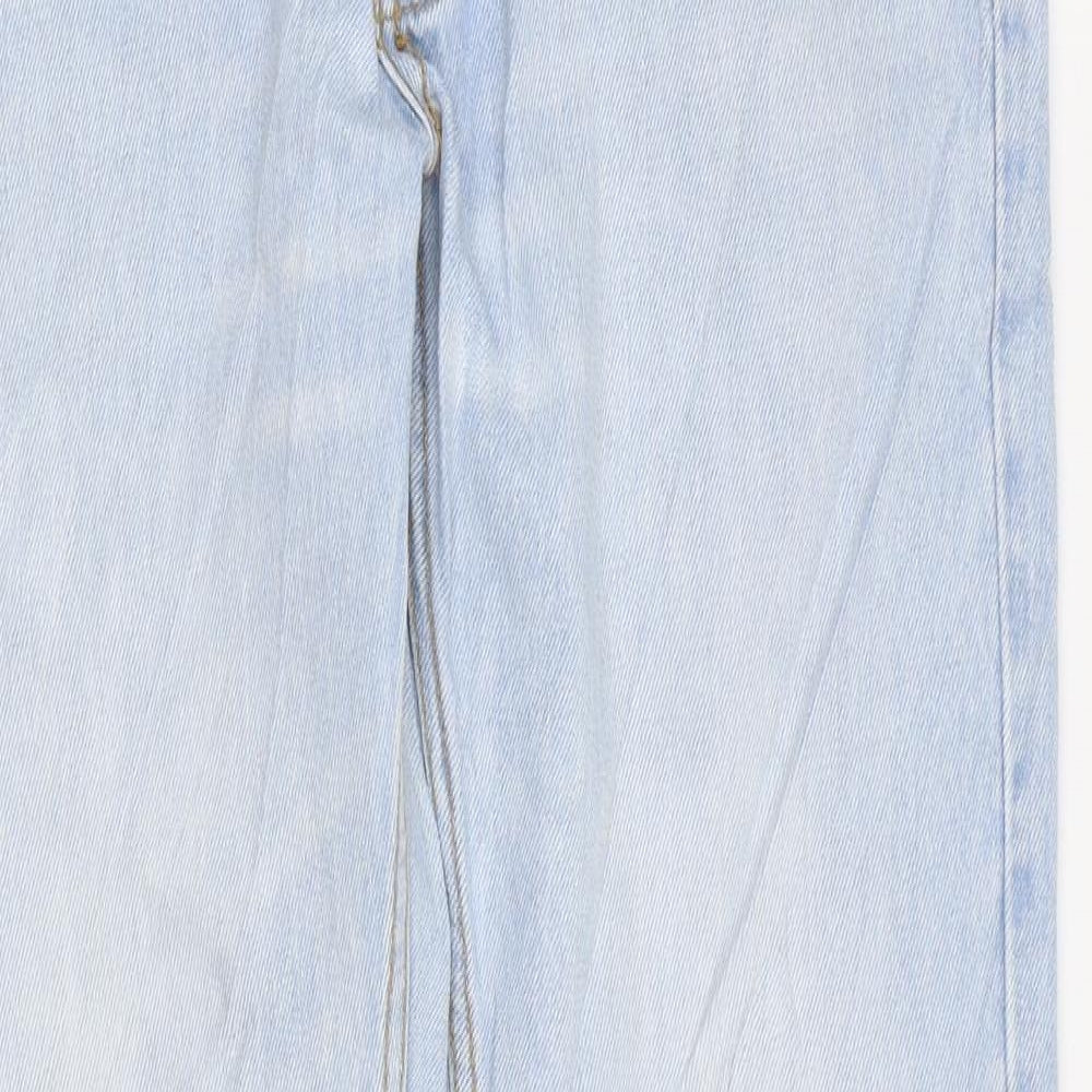 Bellfield Womens Blue Cotton Skinny Jeans Size 30 in L31 in Regular Zip