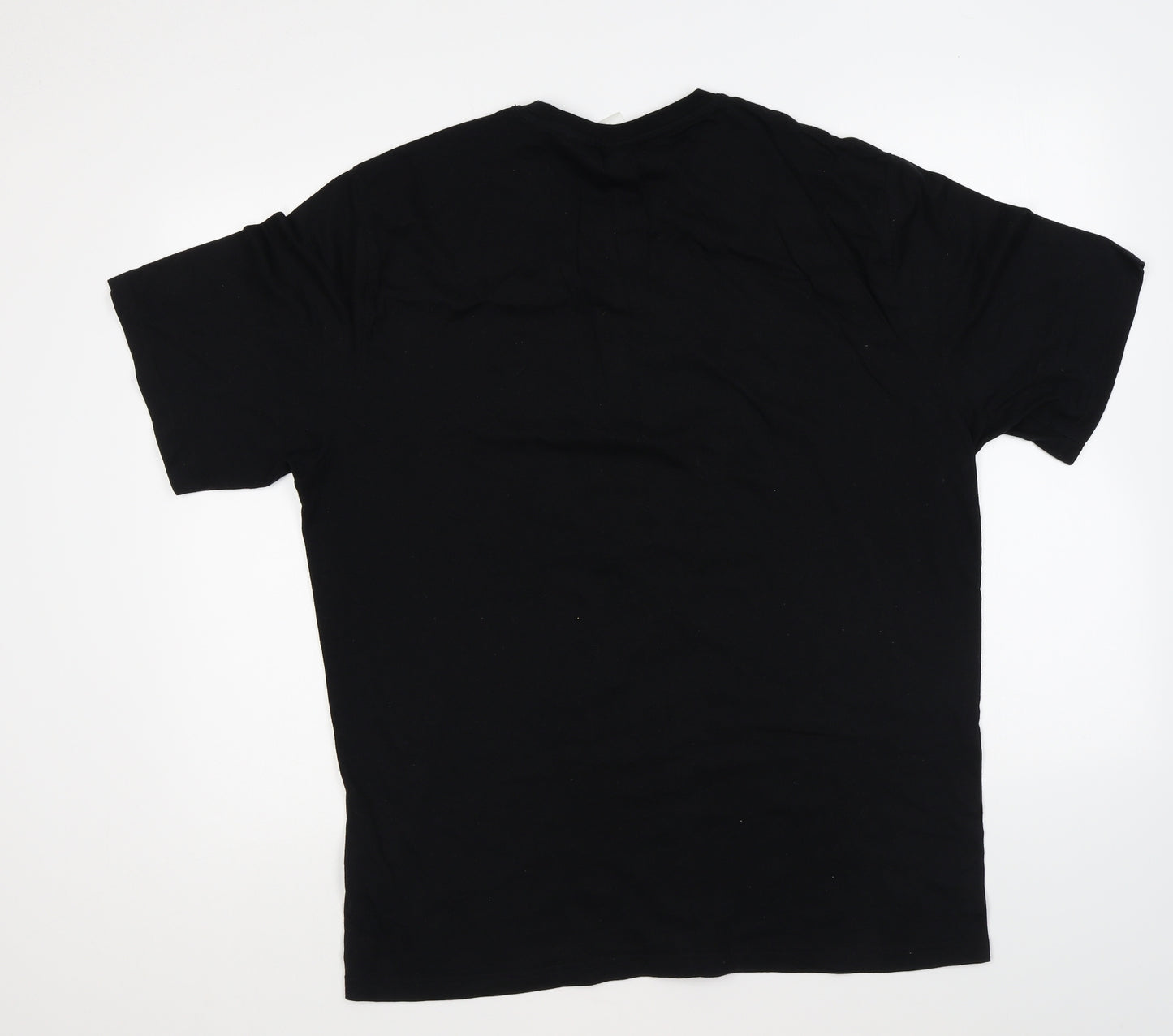 Preworn Mens Black Cotton T-Shirt Size XL Round Neck - Fast & Furious