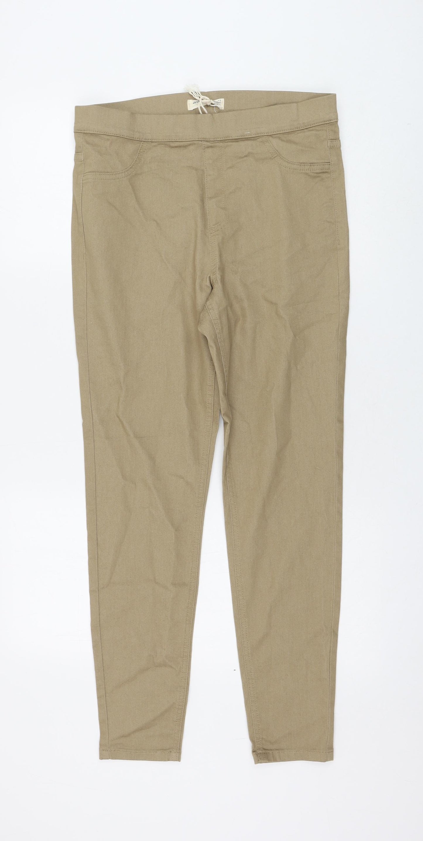 Marks and Spencer Womens Brown Cotton Jegging Jeans Size 12 L28 in Regular