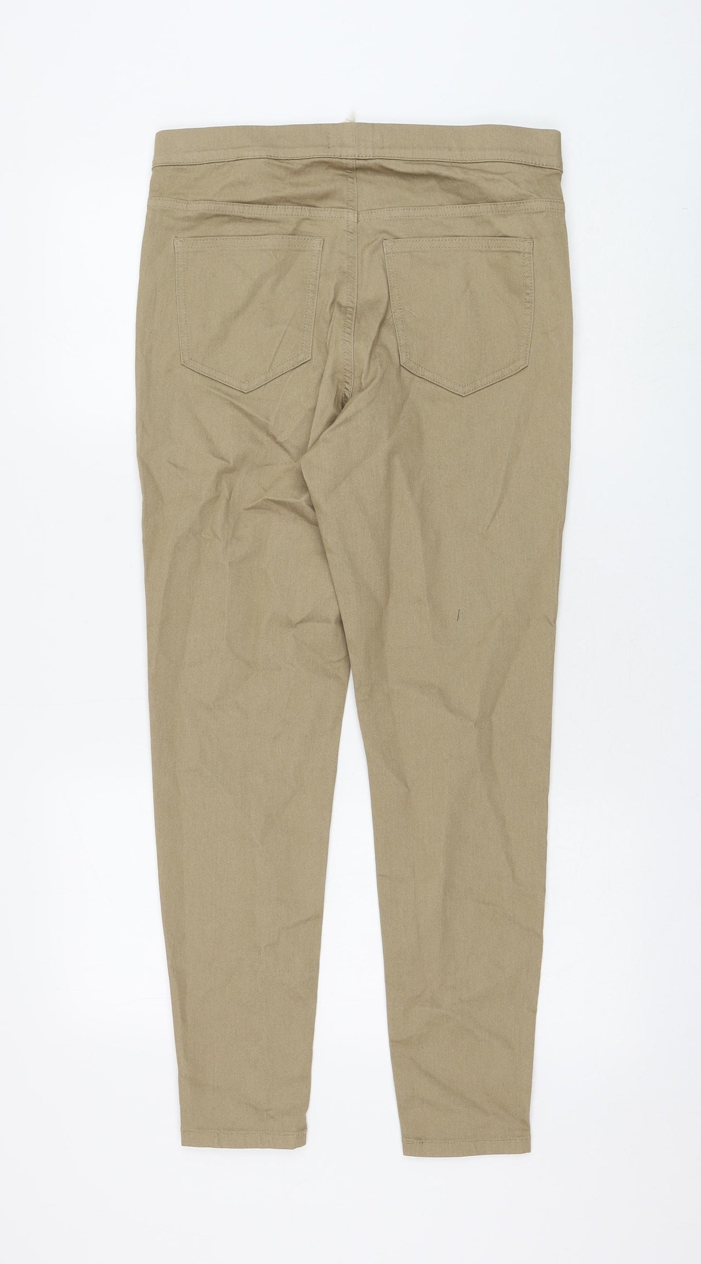 Marks and Spencer Womens Brown Cotton Jegging Jeans Size 12 L28 in Regular