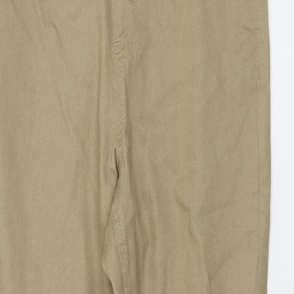 Marks and Spencer Womens Brown Cotton Jegging Jeans Size 12 L28 in Regular